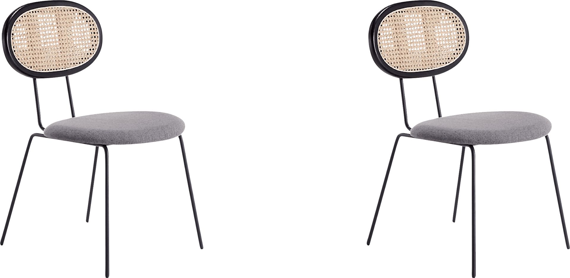 Roseforce Gray Side Chair, Set of 2 - Image 1