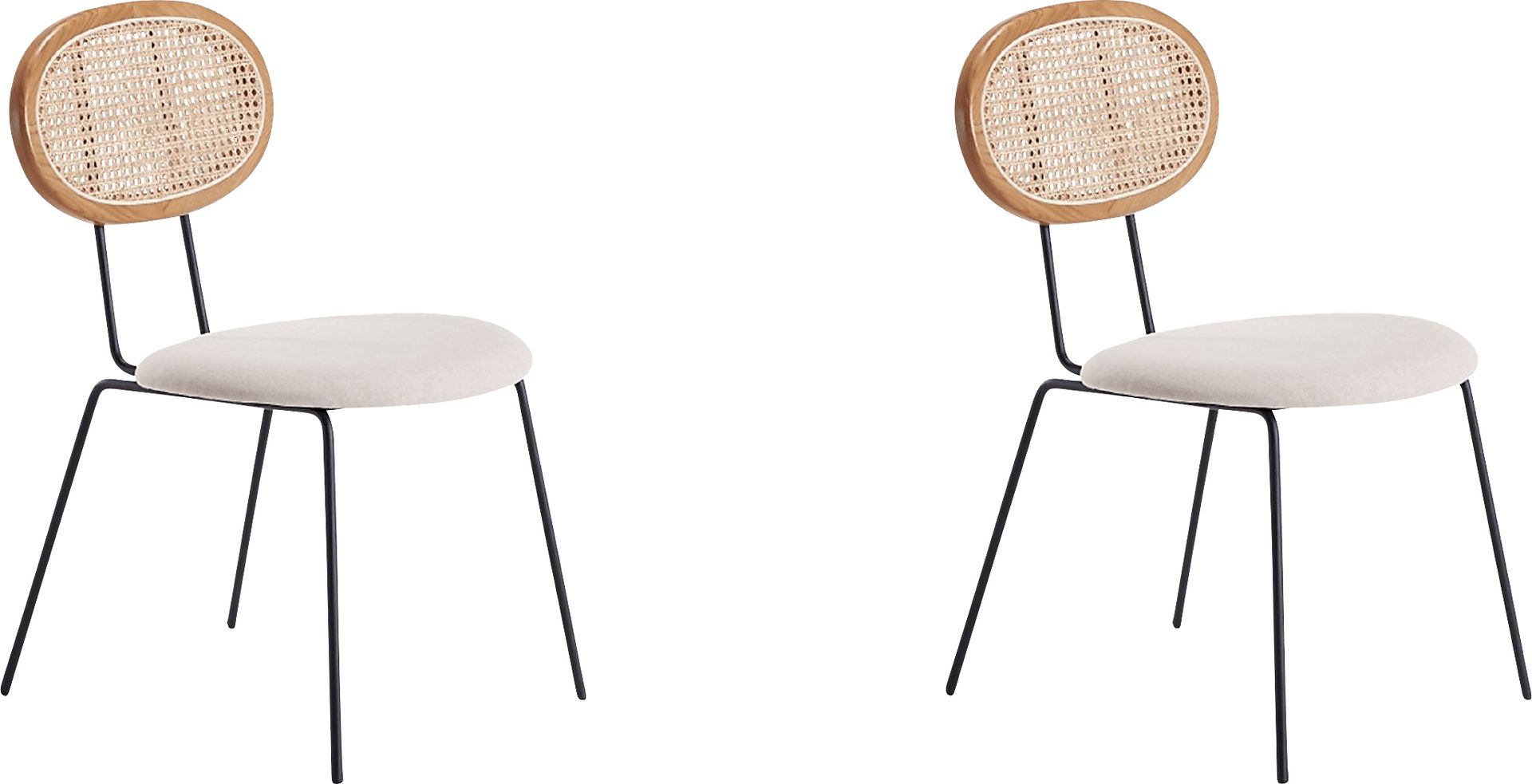 Roseforce Oatmeal Side Chair, Set of 2 - Image 1