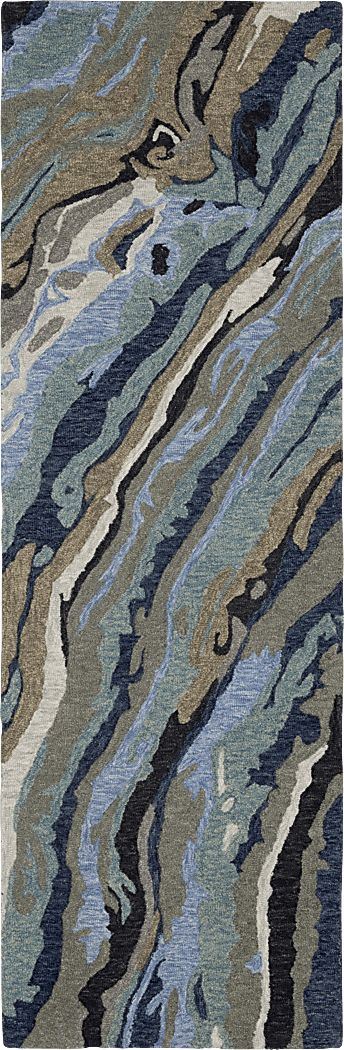 Rosegrove Blue 2'6 x 8' Rug