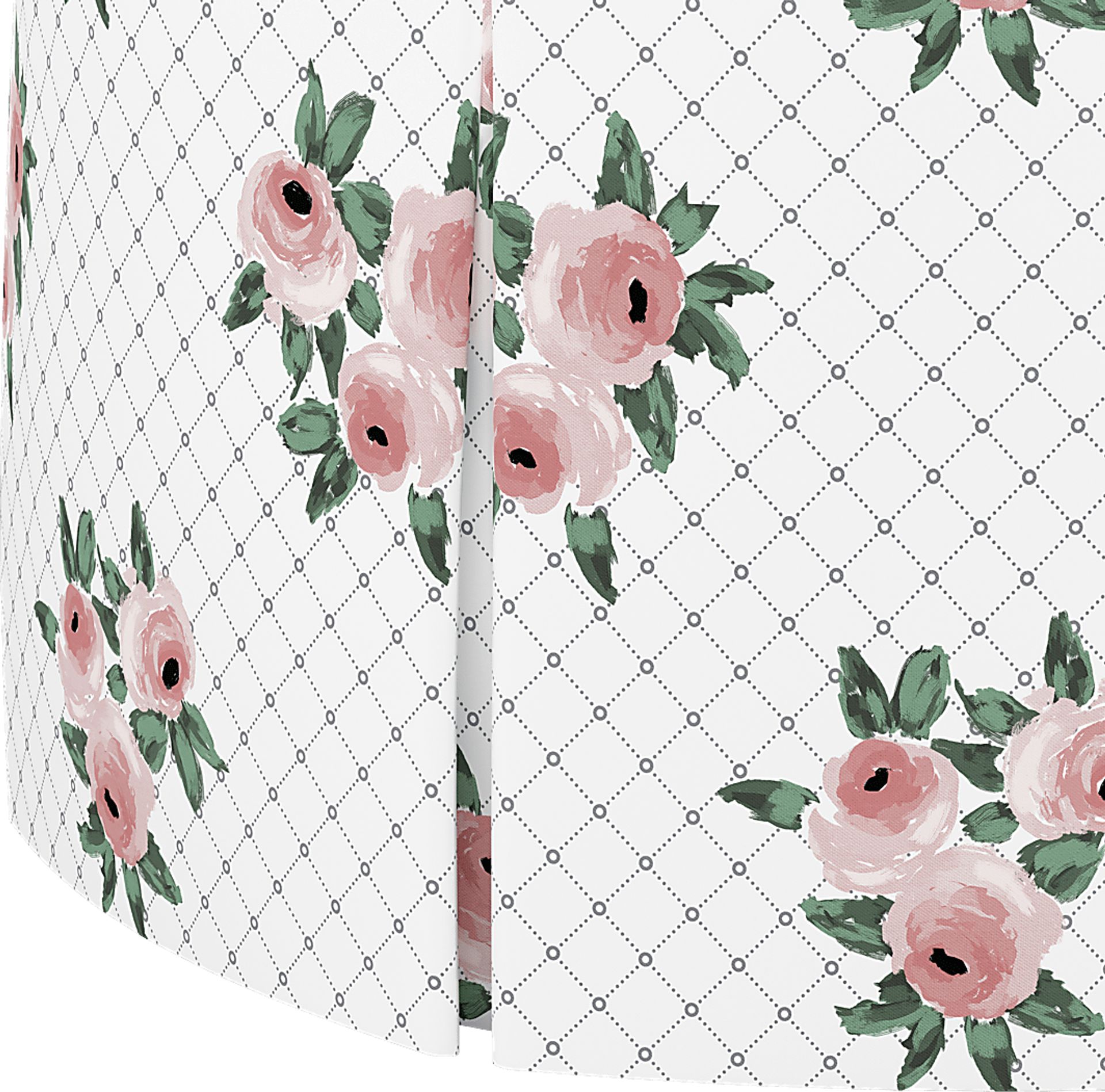 Rosel White Ottoman - Image 3