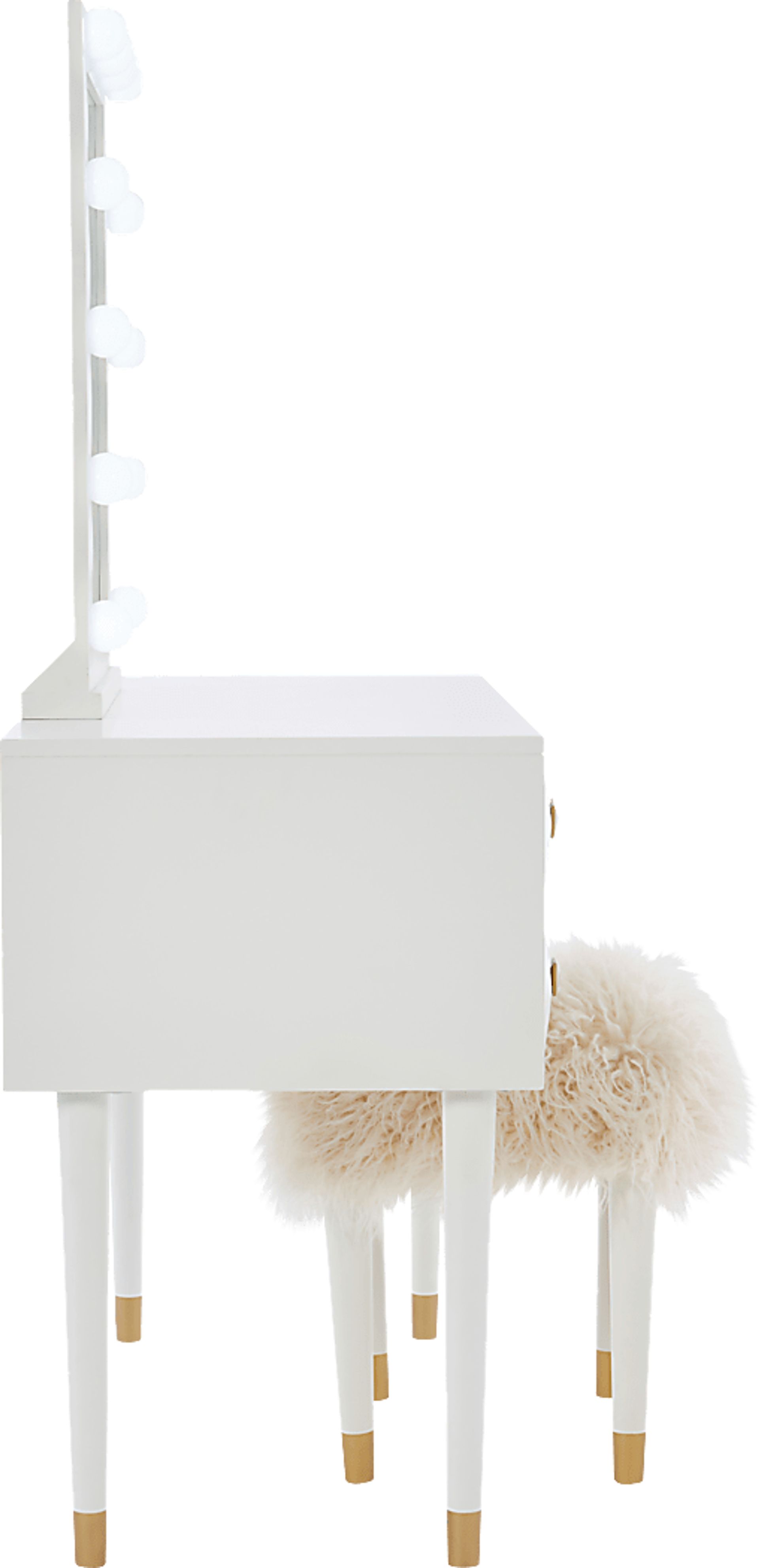 Roselem White Vanity Set - Image 18