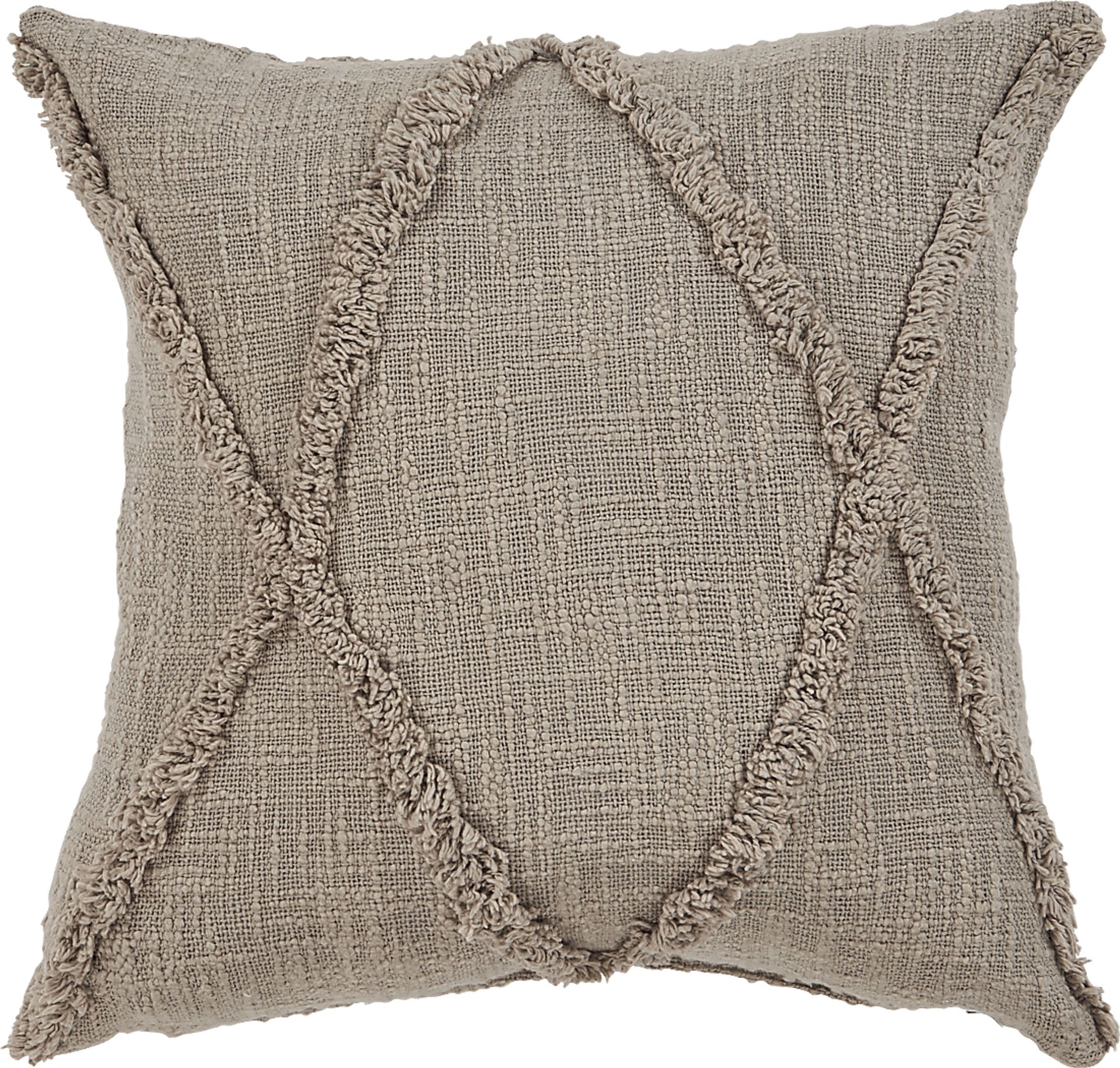 Rosellar Beige Throw Pillow - Image 1
