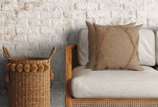 Rosellar Brown Accent Pillow Set of 2 - Thumbnail - Image 2