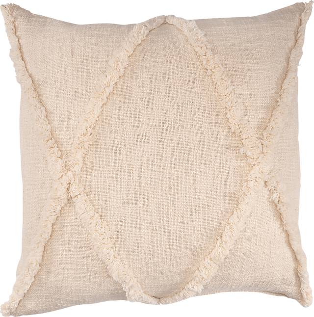 Rosellar Cream Throw Pillow - Thumbnail - Image 1