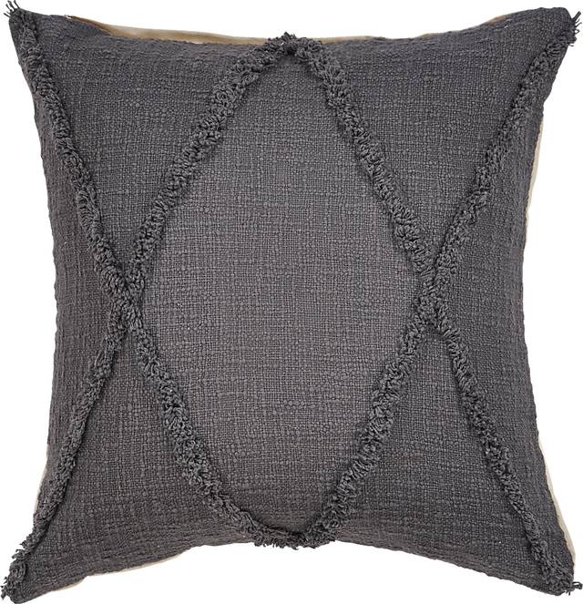 Rosellar Dark Gray Accent Pillow Set of 2 - Thumbnail - Image 3