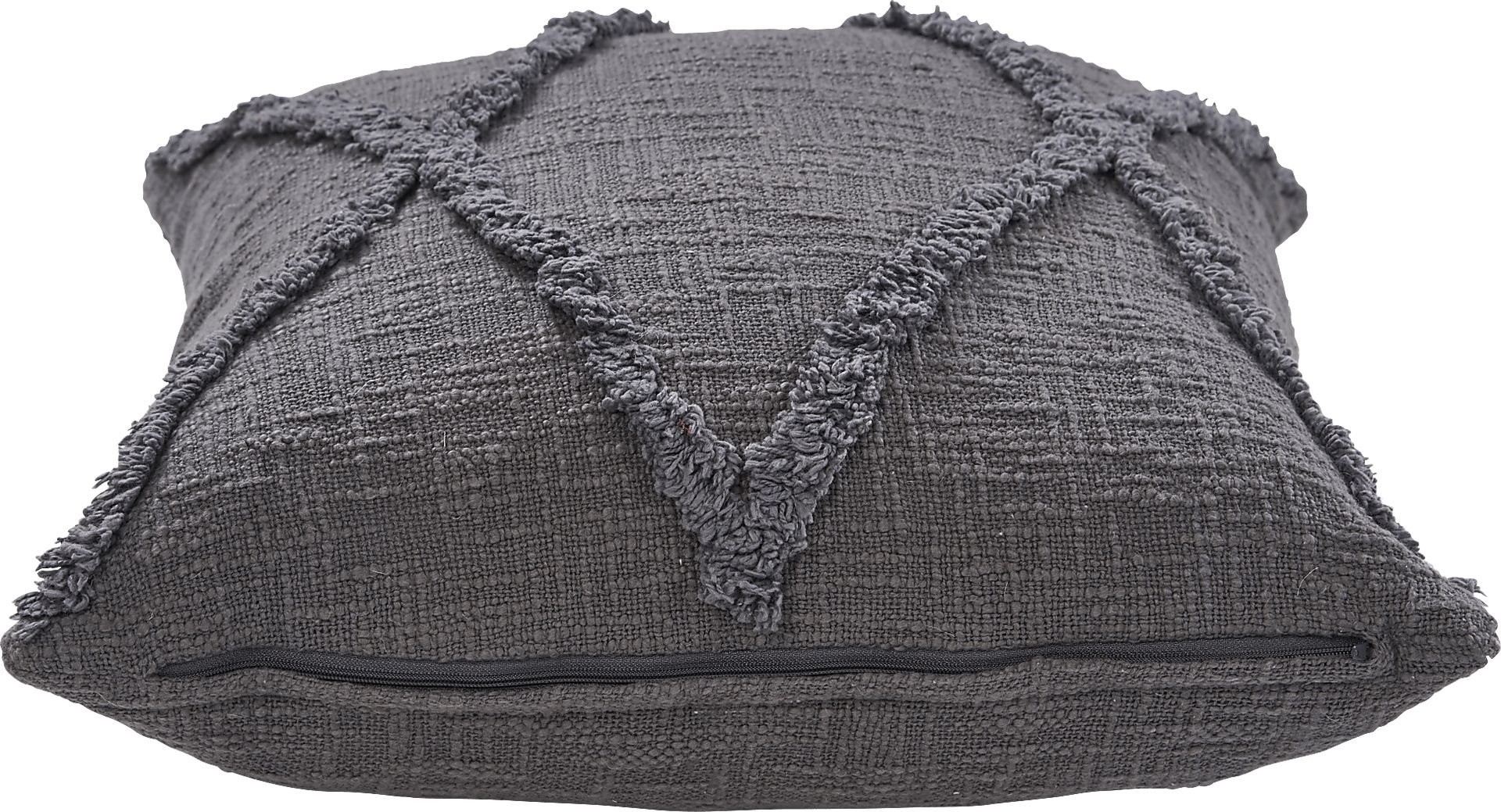 Rosellar Dark Gray Accent Pillow Set of 2 - Image 5