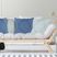 Rosellar Light Blue Throw Pillow
