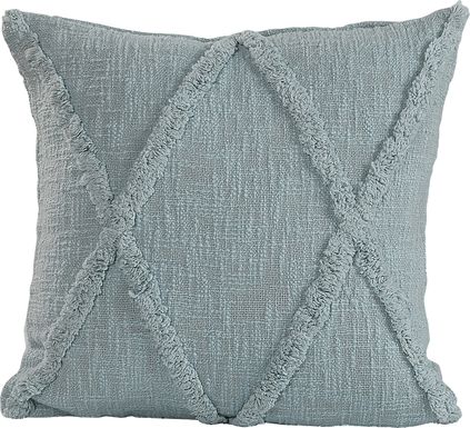 Rosellar Light Blue Throw Pillow