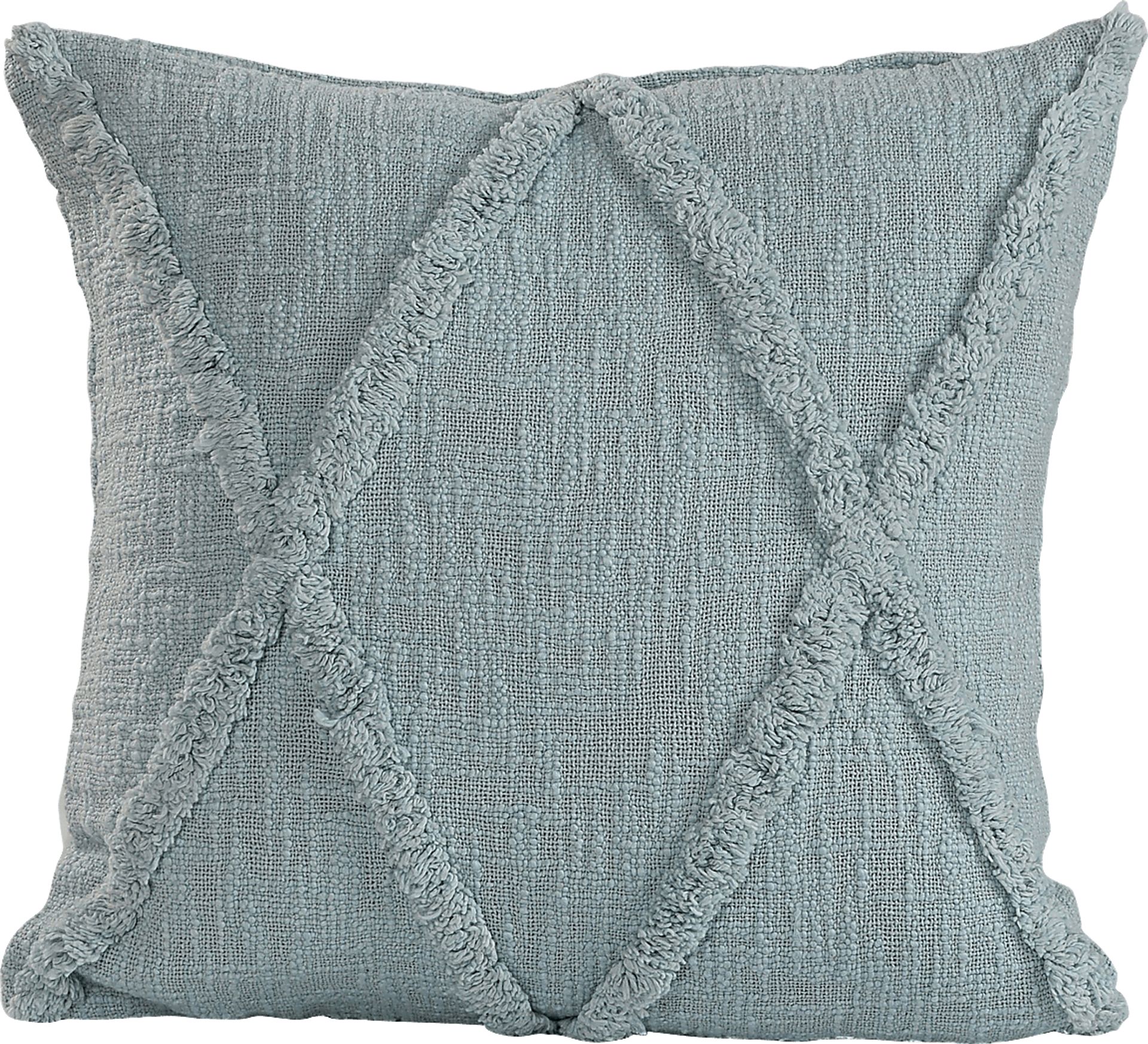 Rosellar Light Blue Throw Pillow - Image 1