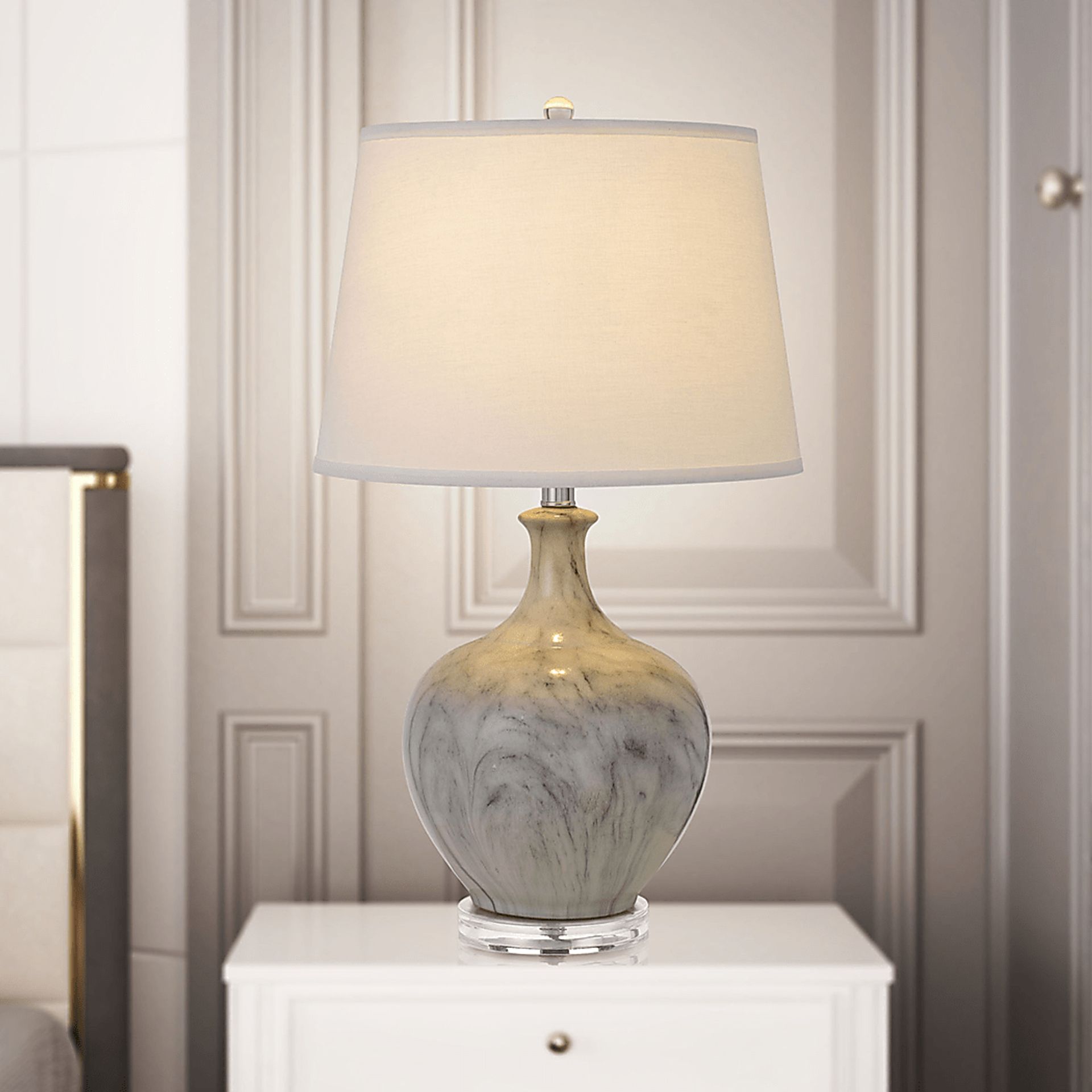 Rosemore Court Gray Lamp - Image 3