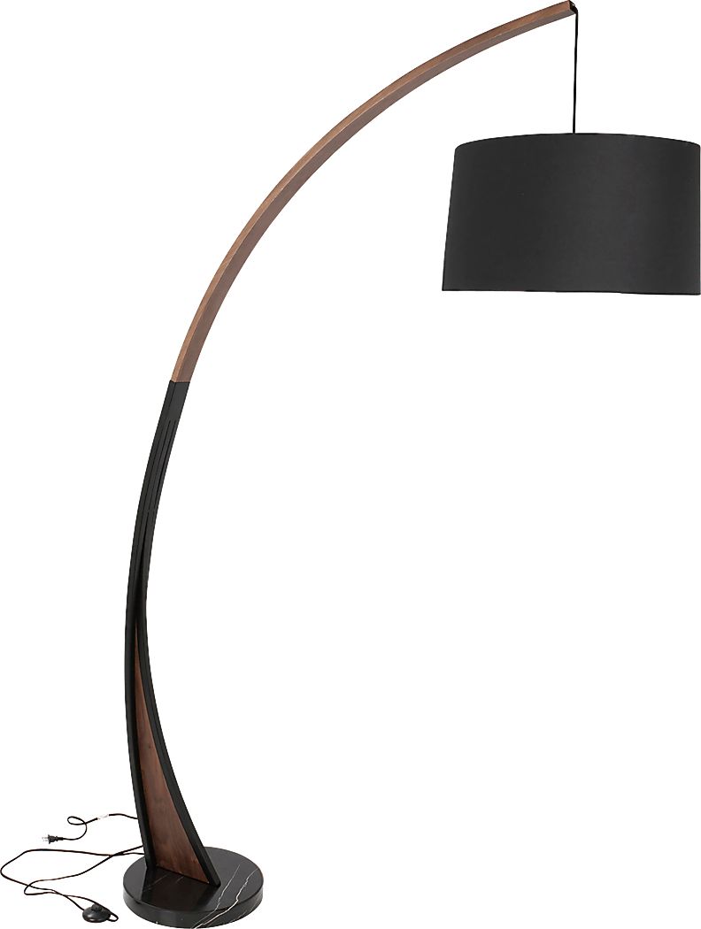 Roseneath Walnut Floor Lamp - Rooms To Go