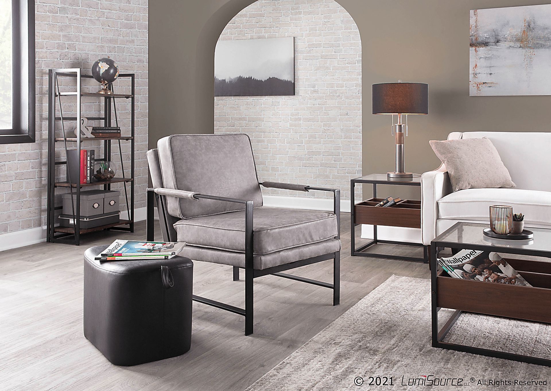 Rosenridge Gray Accent Chair - Image 10