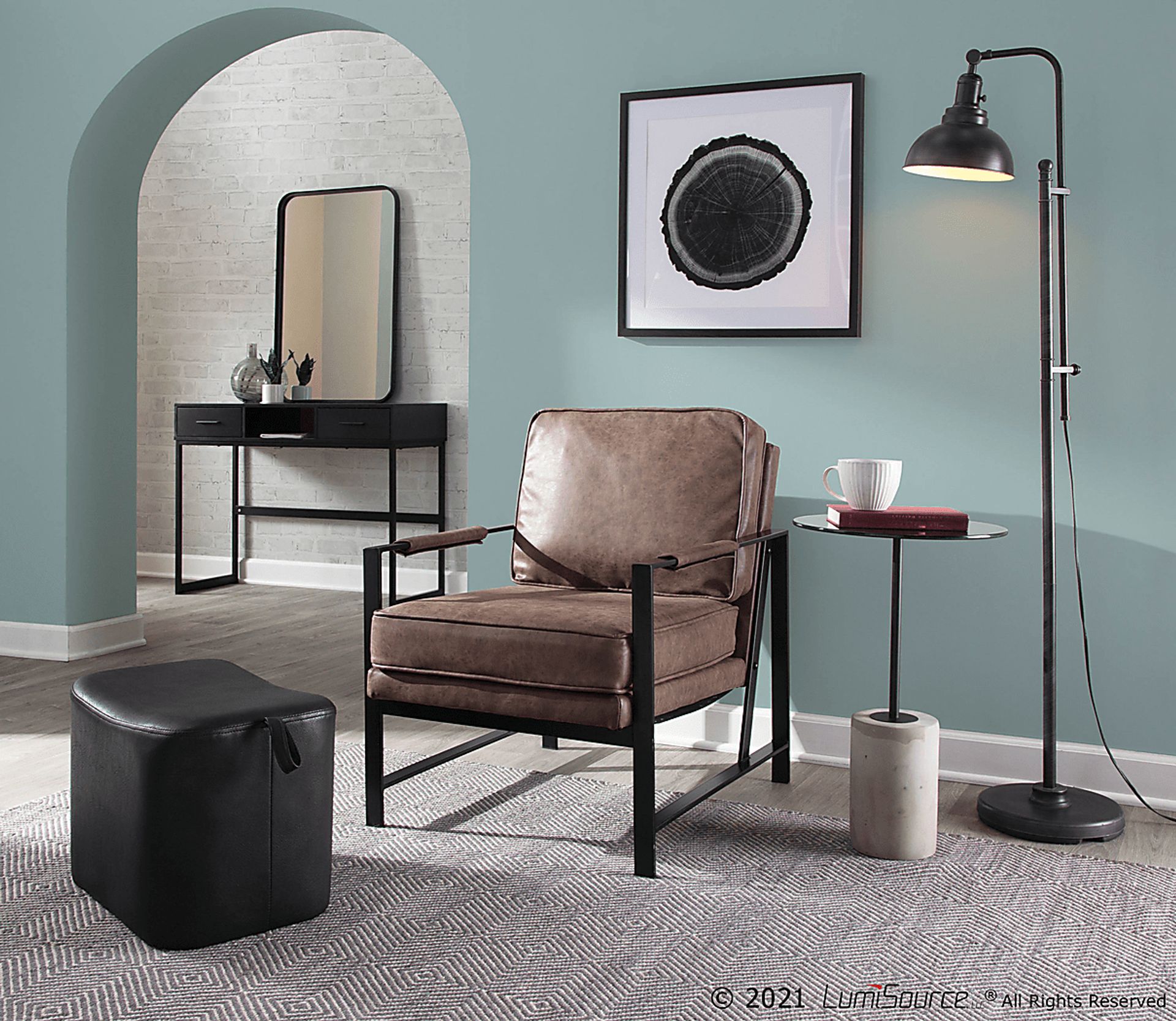 Rosenridge Espresso Accent Chair - Image 11