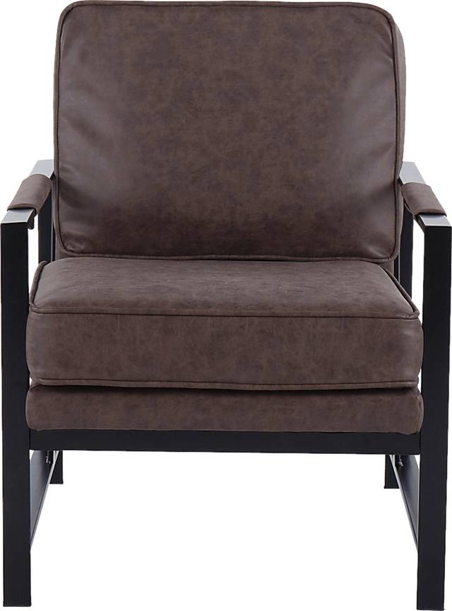 Rosenridge Espresso Accent Chair - Thumbnail - Image 5