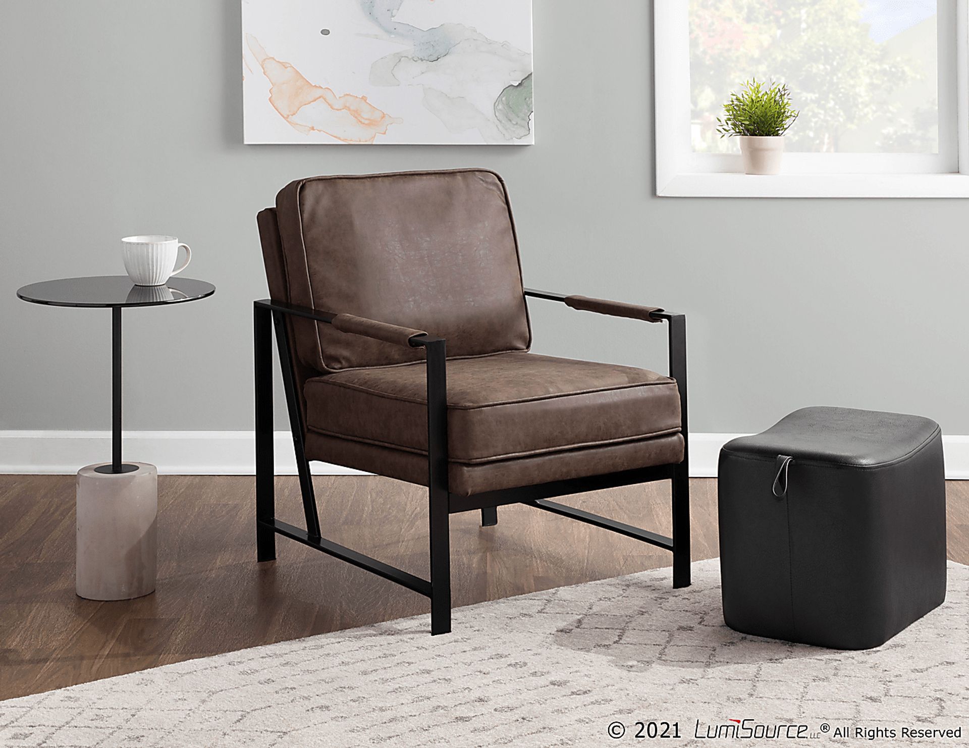 Rosenridge Espresso Accent Chair - Image 8