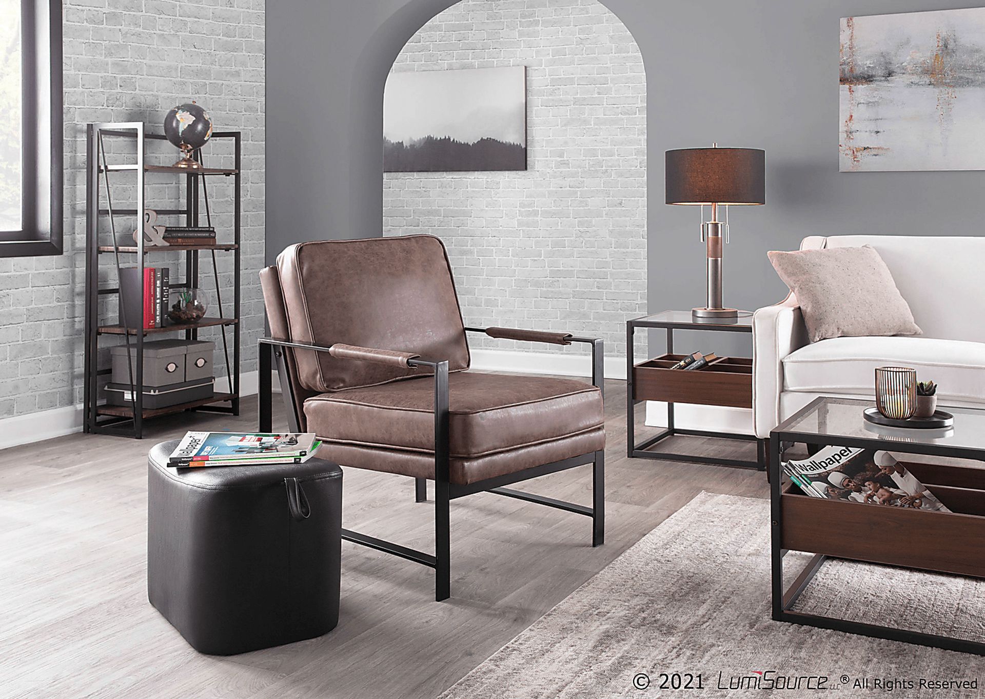 Rosenridge Espresso Accent Chair - Image 10