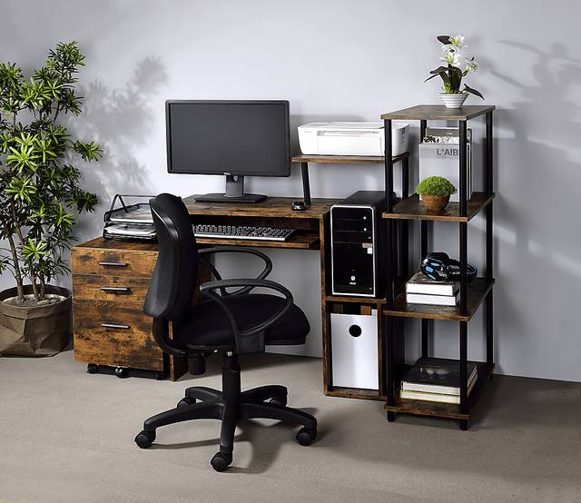 Roseny Brown Desk - Thumbnail - Image 5