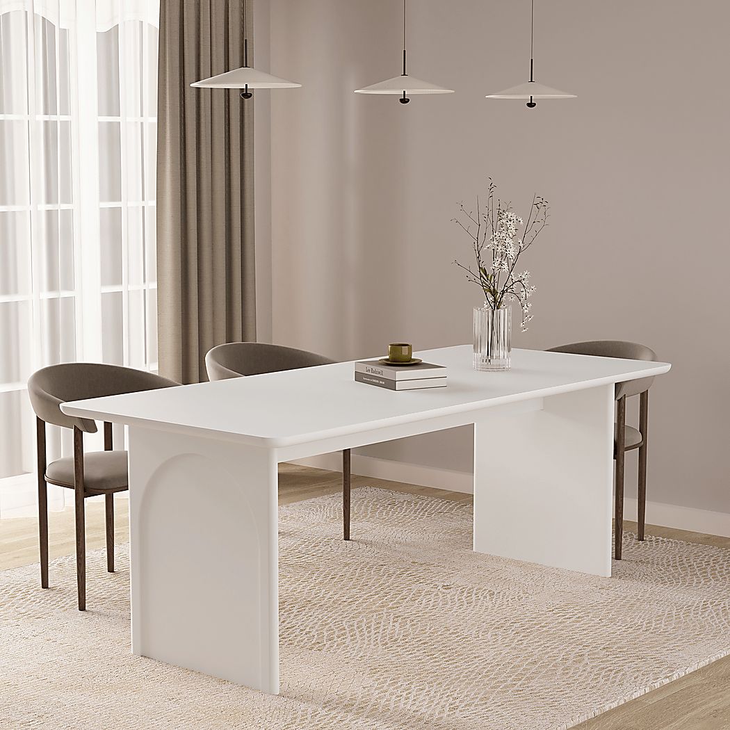 Rosepointan White Dining Table