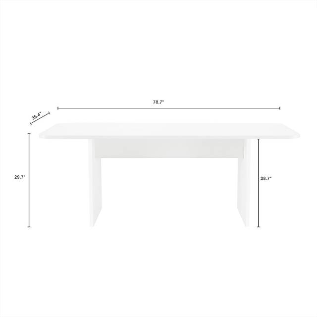 Rosepointan White Dining Table - Thumbnail - Image 4