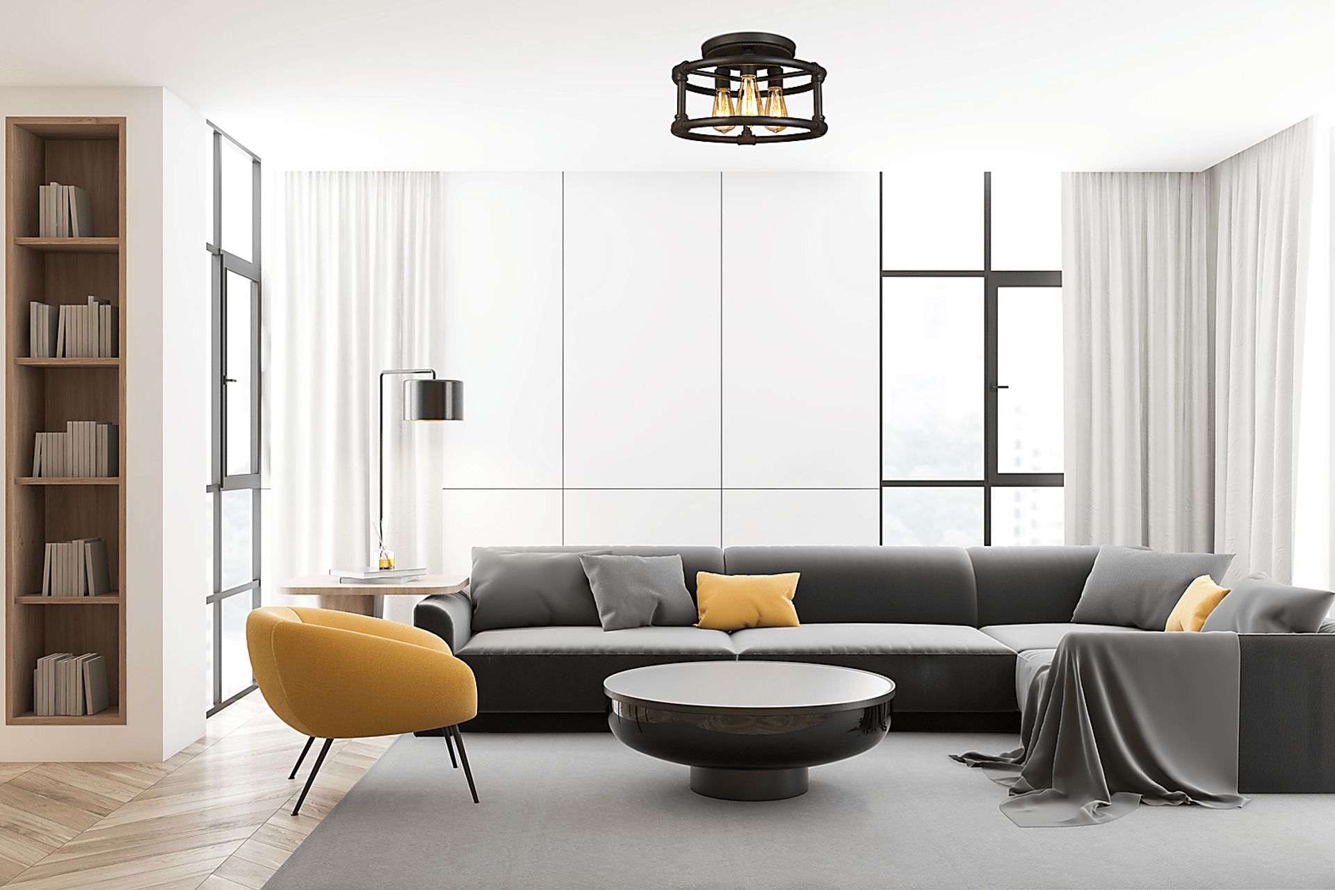 Roserve Drive Bronze Chandelier - Image 3