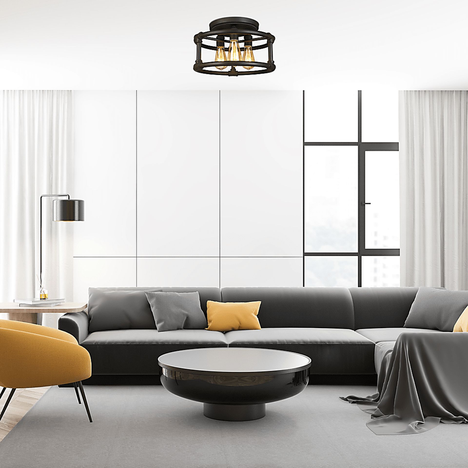 Roserve Drive Bronze Chandelier - Image 4