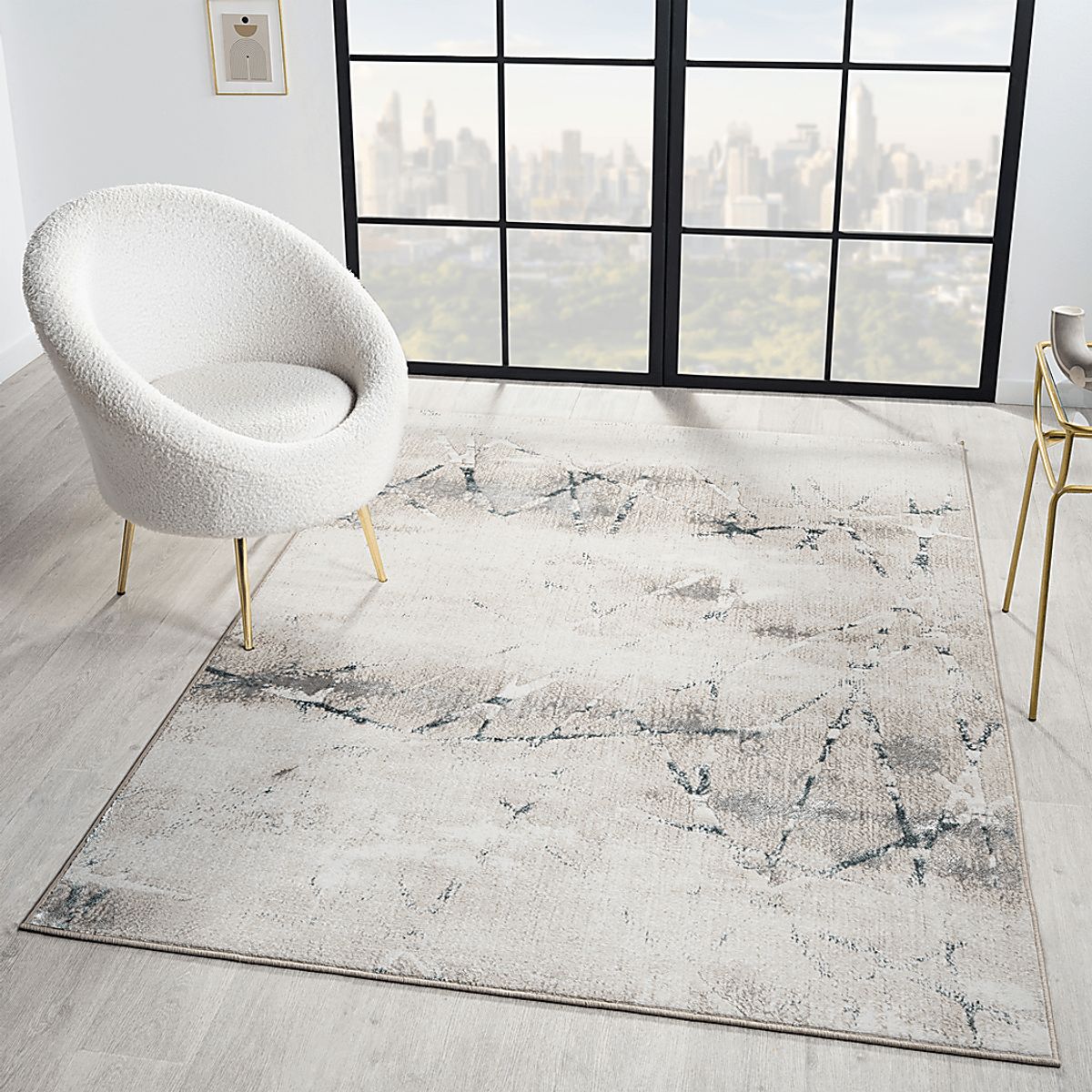 Roseshire Beige,Blue Rugs | Rooms to Go