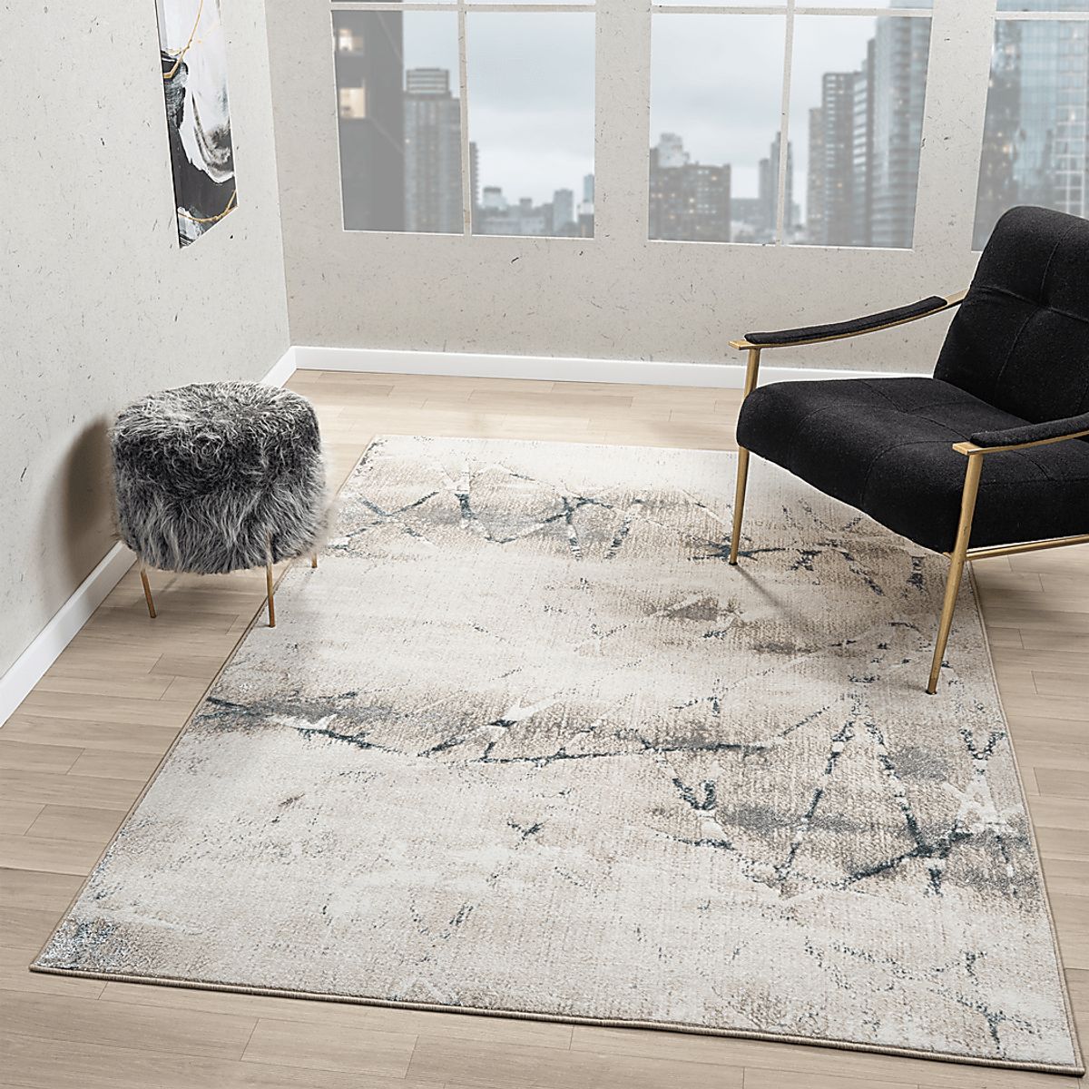 Roseshire Beige,Blue Rugs | Rooms to Go