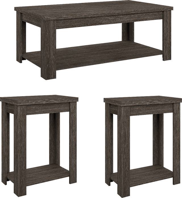 Rosestone Espresso 3 Pc. Occasional Table Set - Thumbnail - Image 1