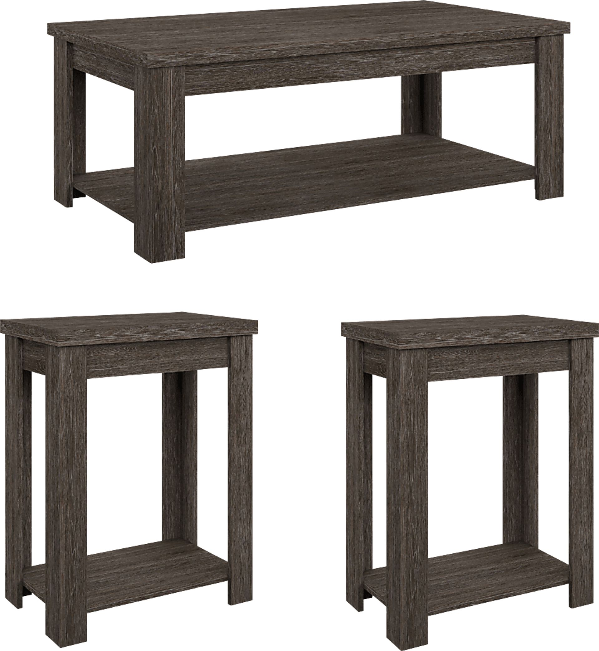 Rosestone Espresso 3 Pc. Occasional Table Set - Image 1