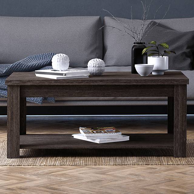 Rosestone Espresso Cocktail Table - Thumbnail - Image 3