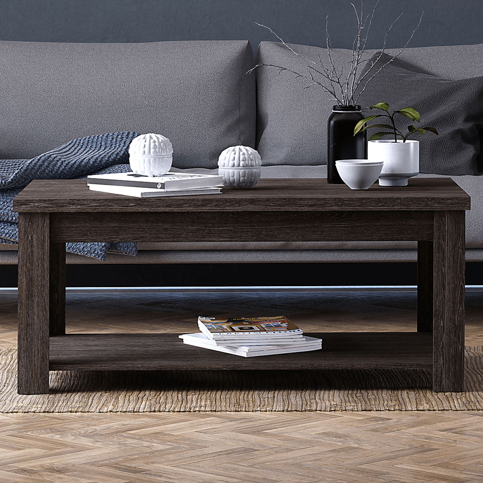 Rosestone Espresso Cocktail Table - Image 3