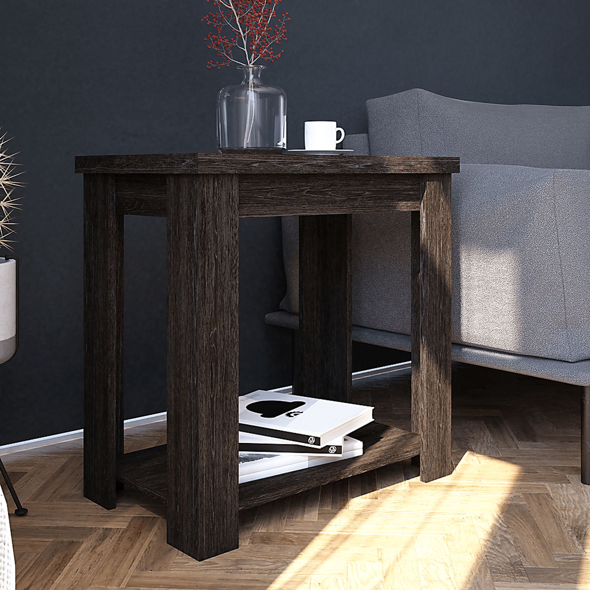Rosestone Espresso End Table - Image 4