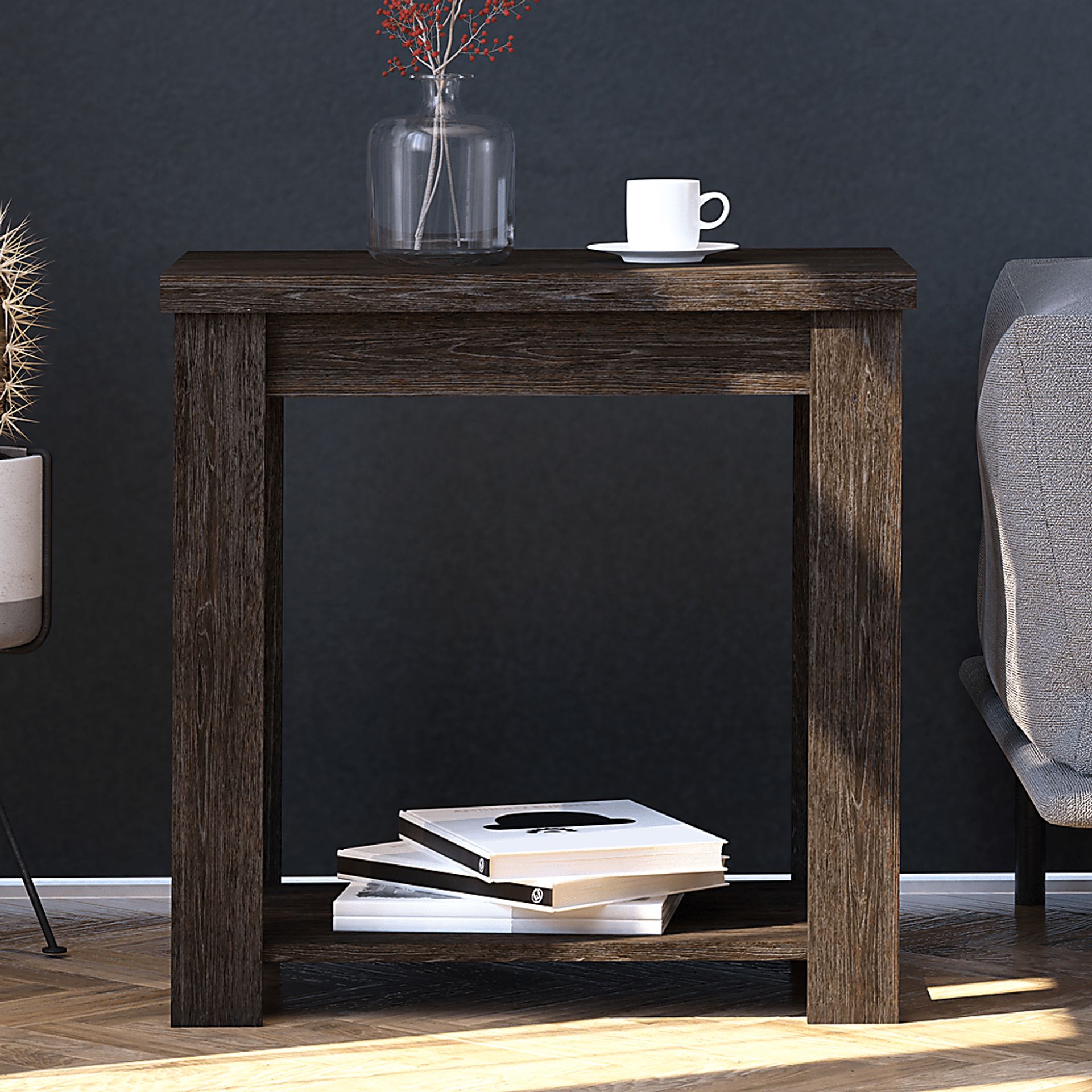 Rosestone Espresso End Table - Image 5