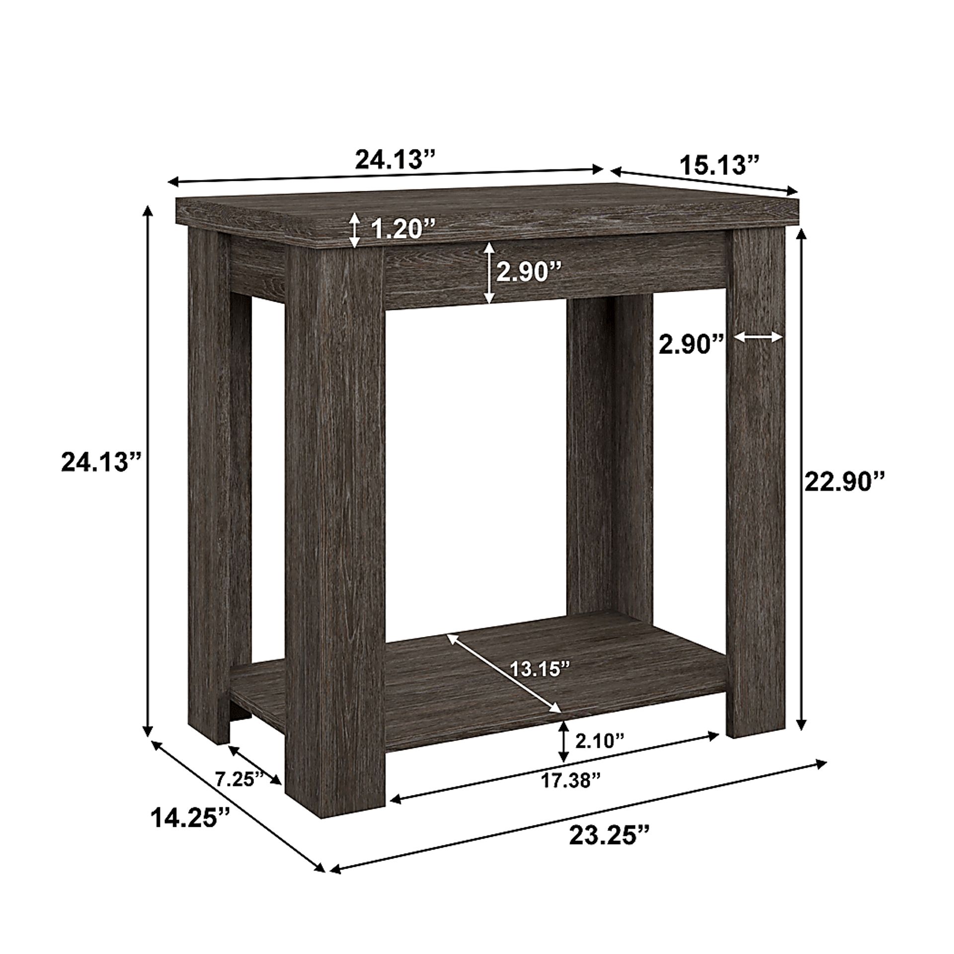 Rosestone Espresso End Table - Image 7