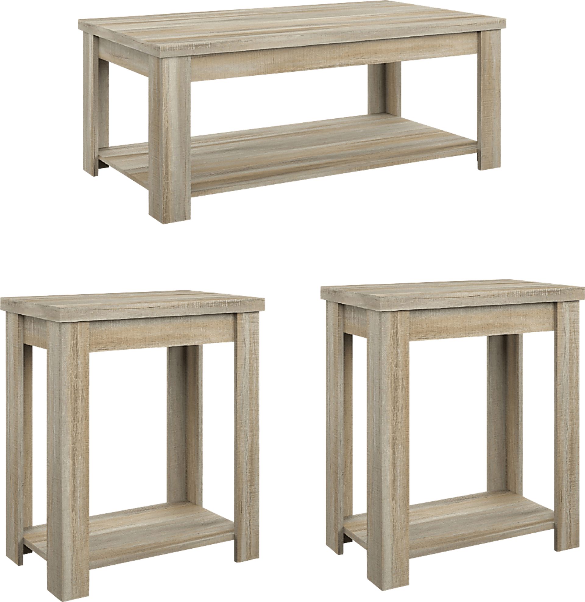 Rosestone Natural 3 Pc. Occasional Table Set - Image 1
