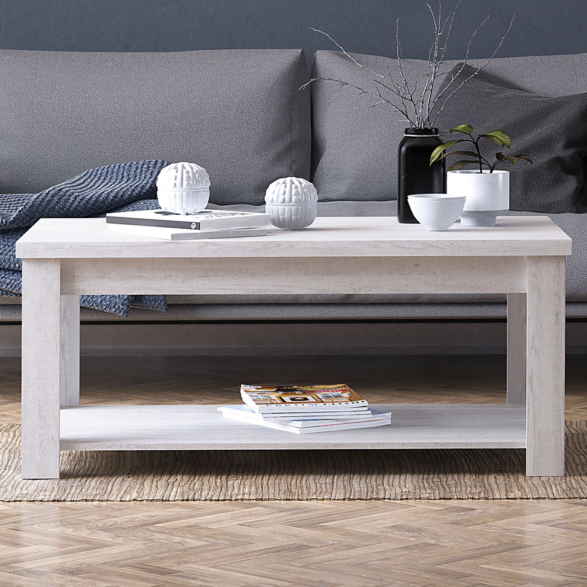 Rosestone White Cocktail Table - Image 4