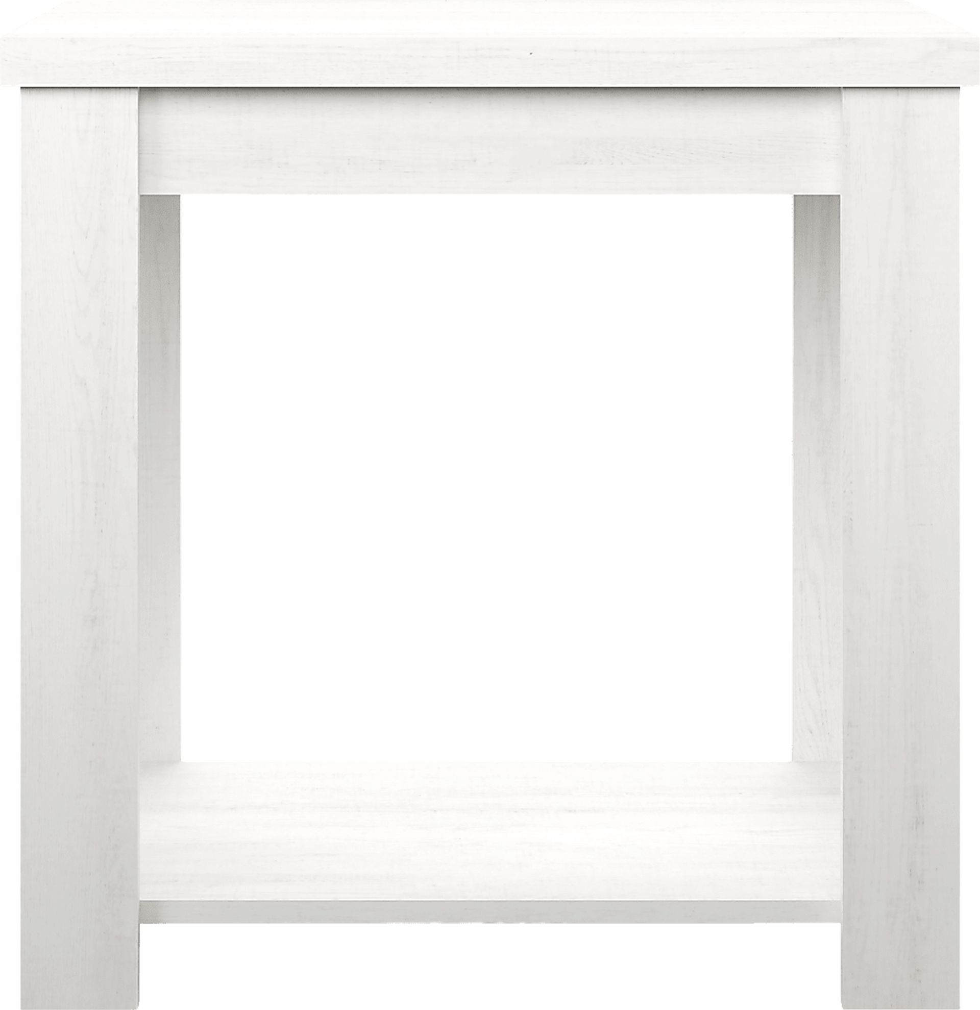 Rosestone White End Table - Image 2