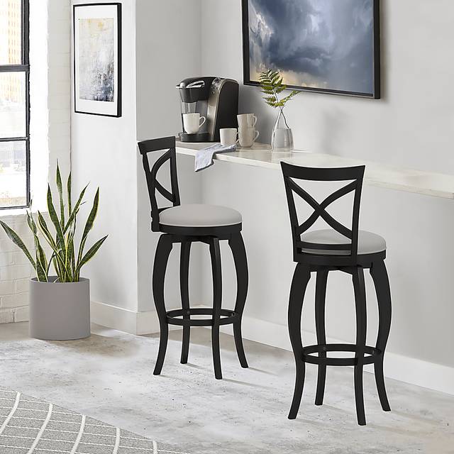Roseton Black Swivel Barstool - Thumbnail - Image 12