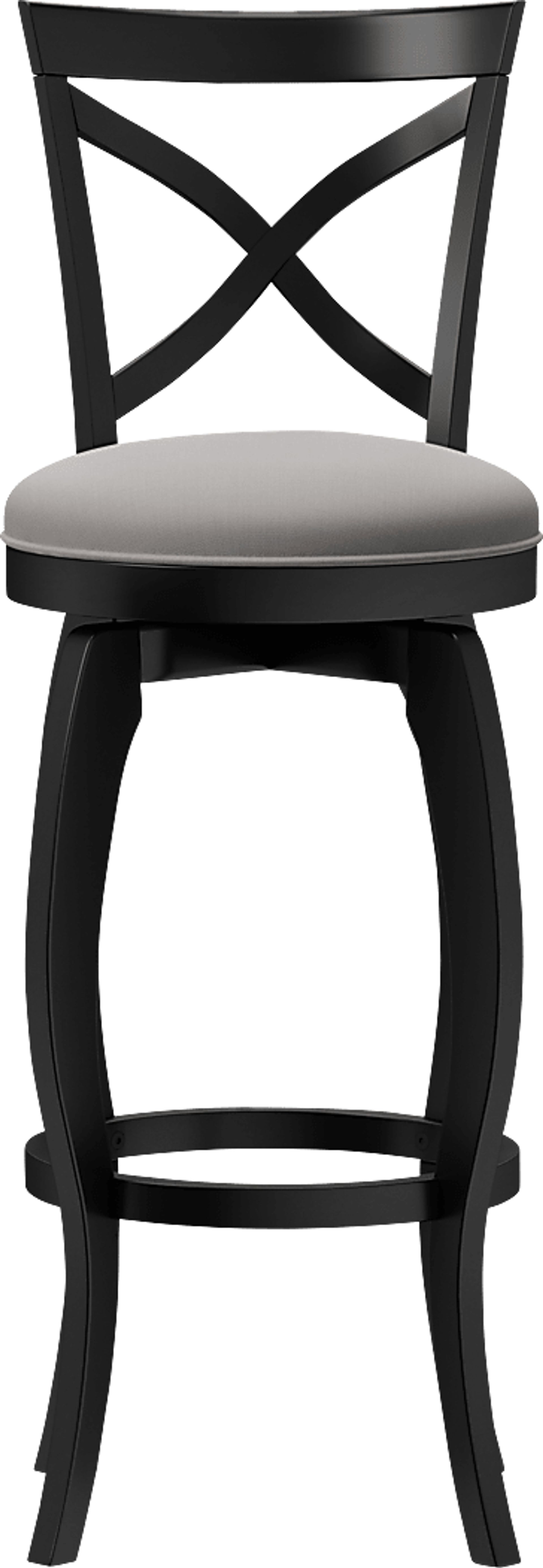 Roseton Black Swivel Barstool - Image 2