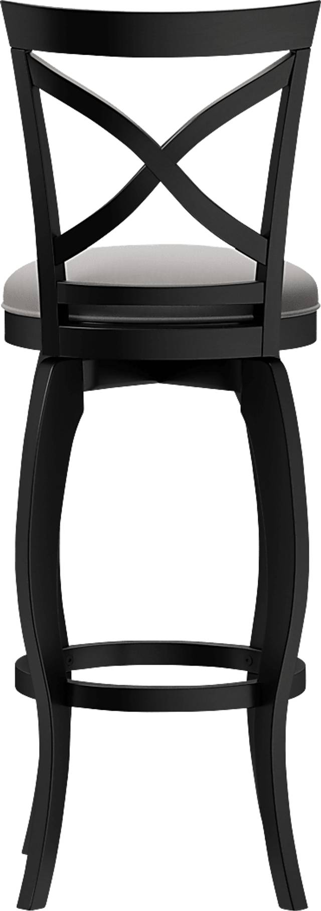 Roseton Black Swivel Barstool - Thumbnail - Image 4