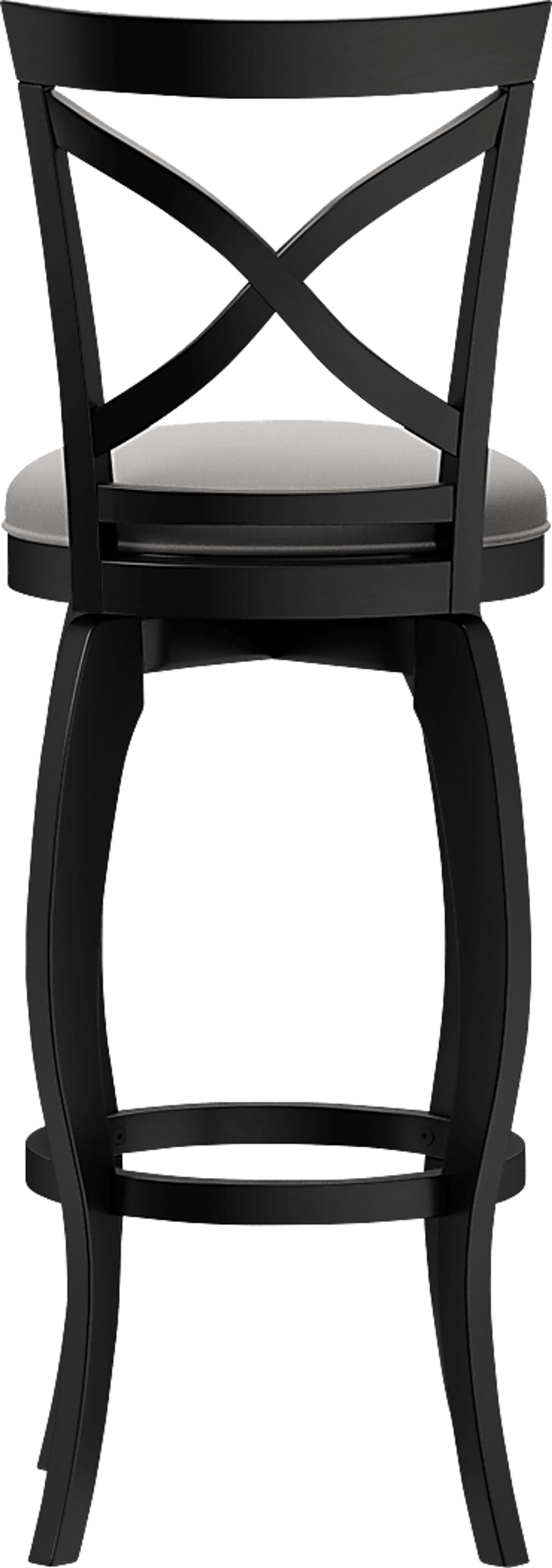 Roseton Black Swivel Barstool - Image 4