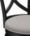 Roseton Black Swivel Barstool