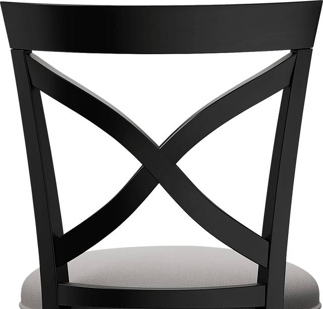 Roseton Black Swivel Barstool - Thumbnail - Image 8