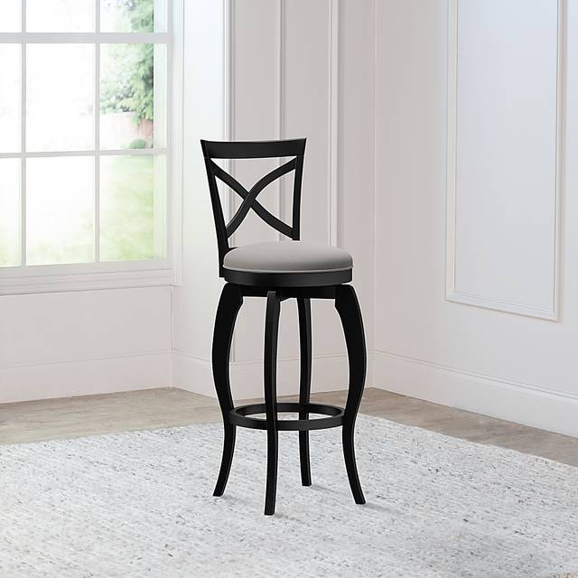 Roseton Black Swivel Barstool - Thumbnail - Image 9