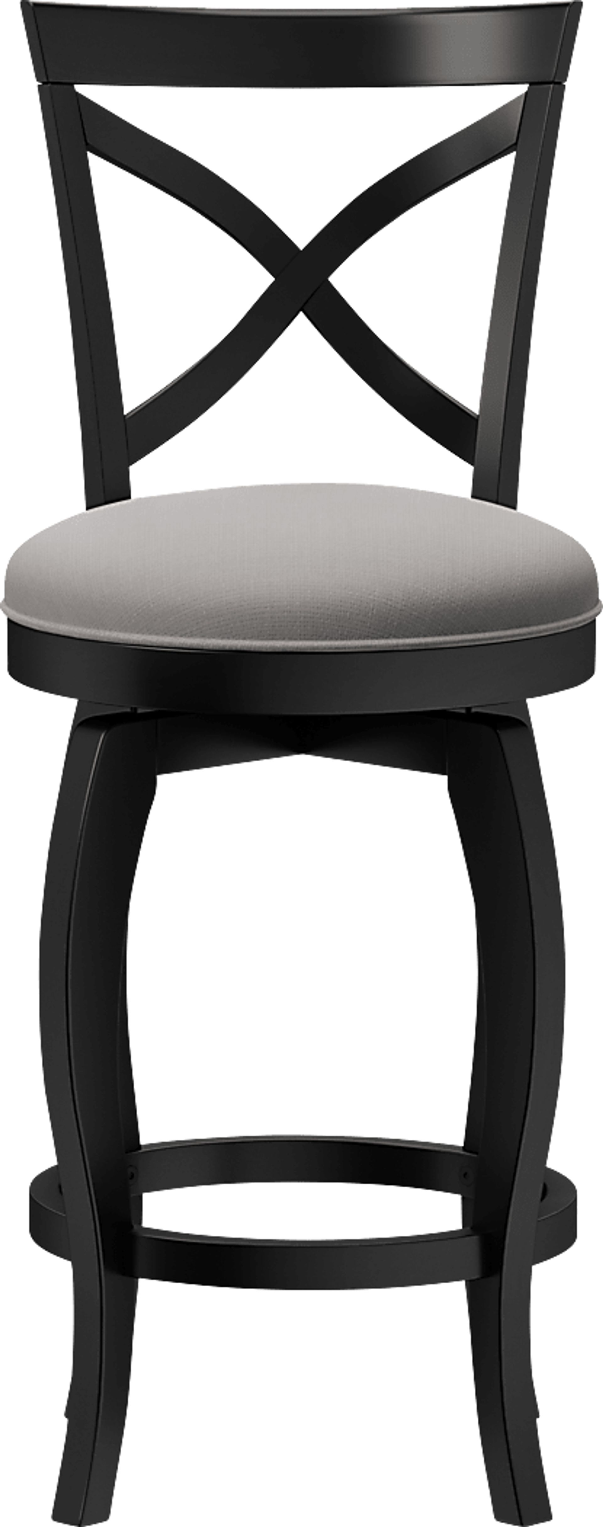 Roseton Black Swivel Counter Height Stool - Image 2