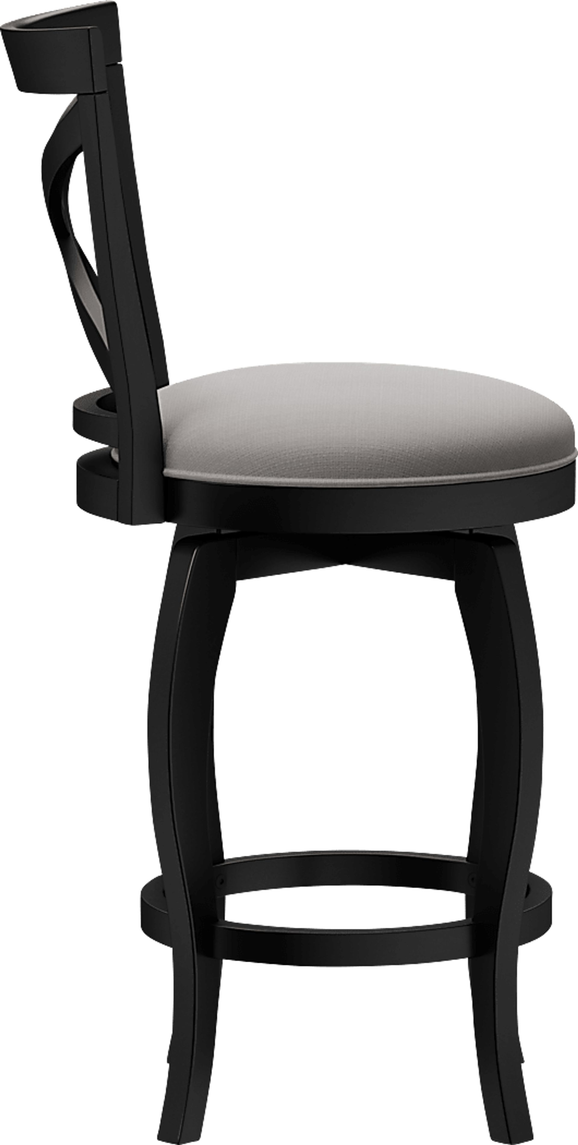 Roseton Black Swivel Counter Height Stool - Image 3