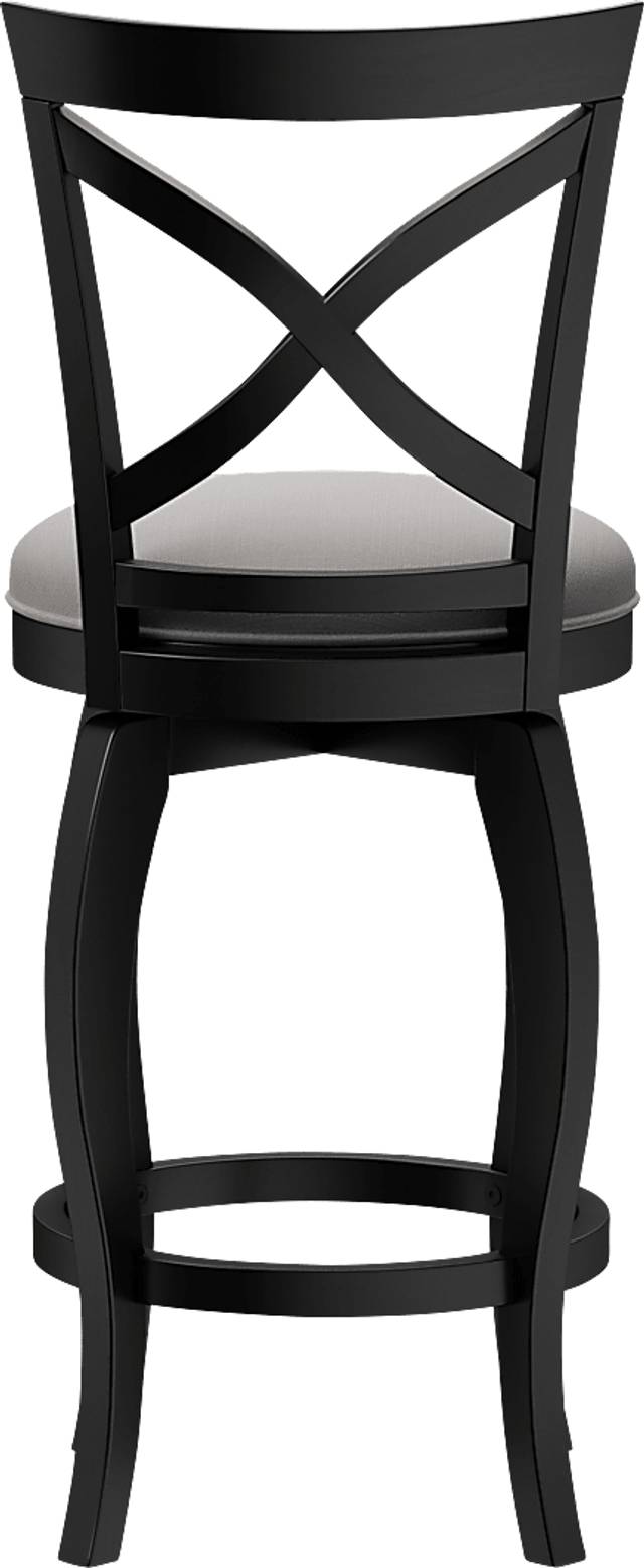Roseton Black Swivel Counter Height Stool - Thumbnail - Image 4
