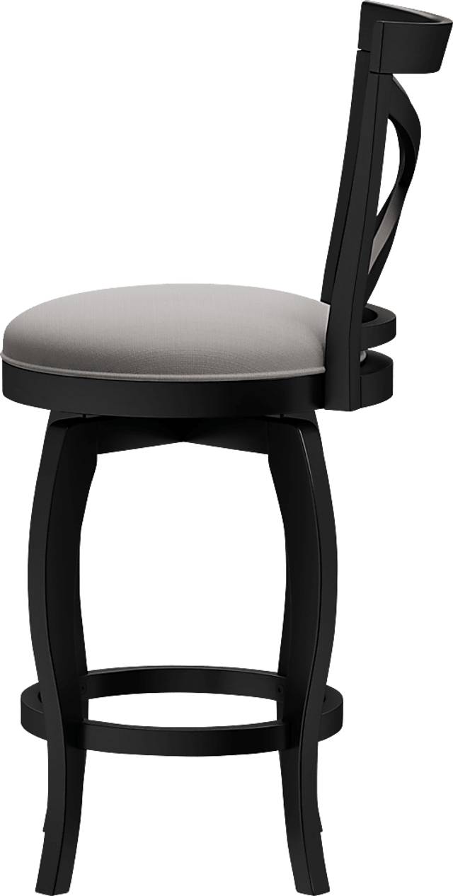 Roseton Black Swivel Counter Height Stool - Thumbnail - Image 5