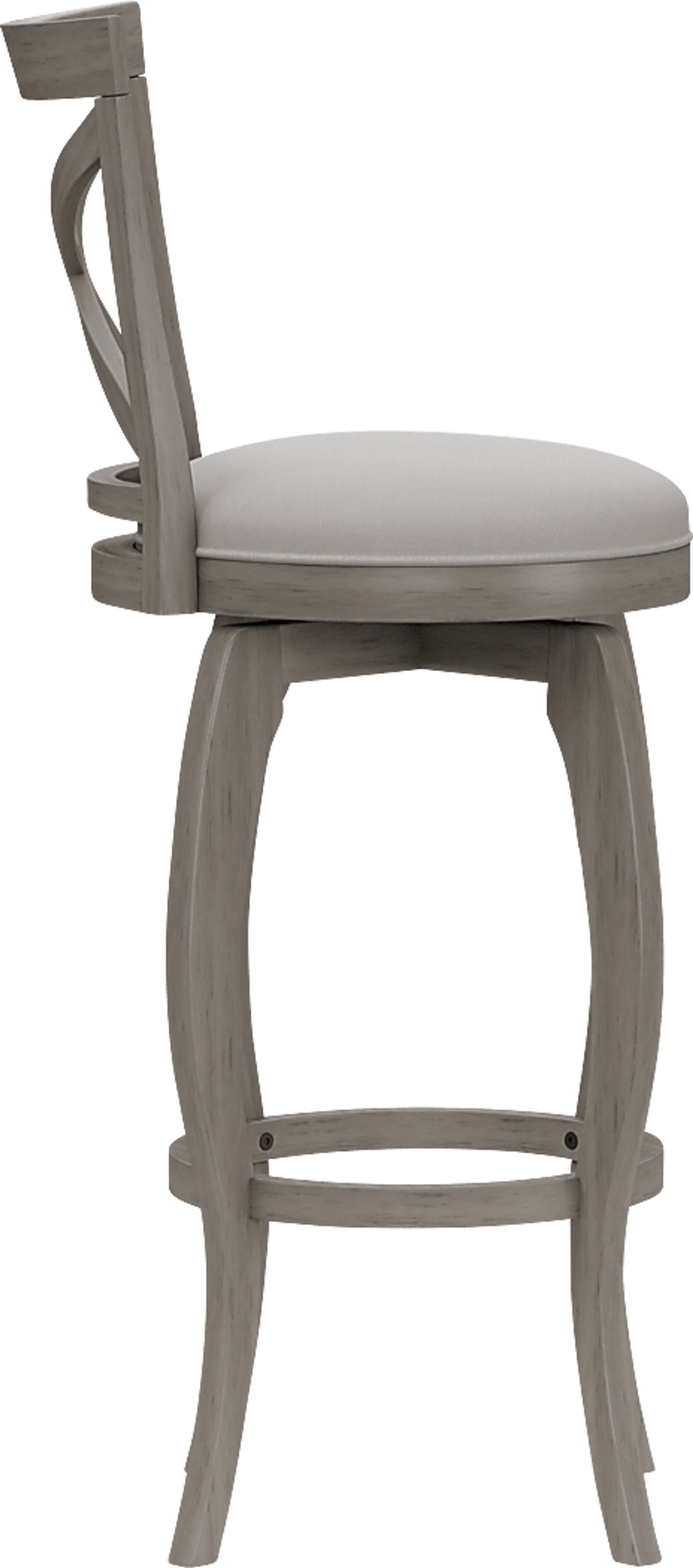 Roseton Gray Swivel Barstool - Image 3