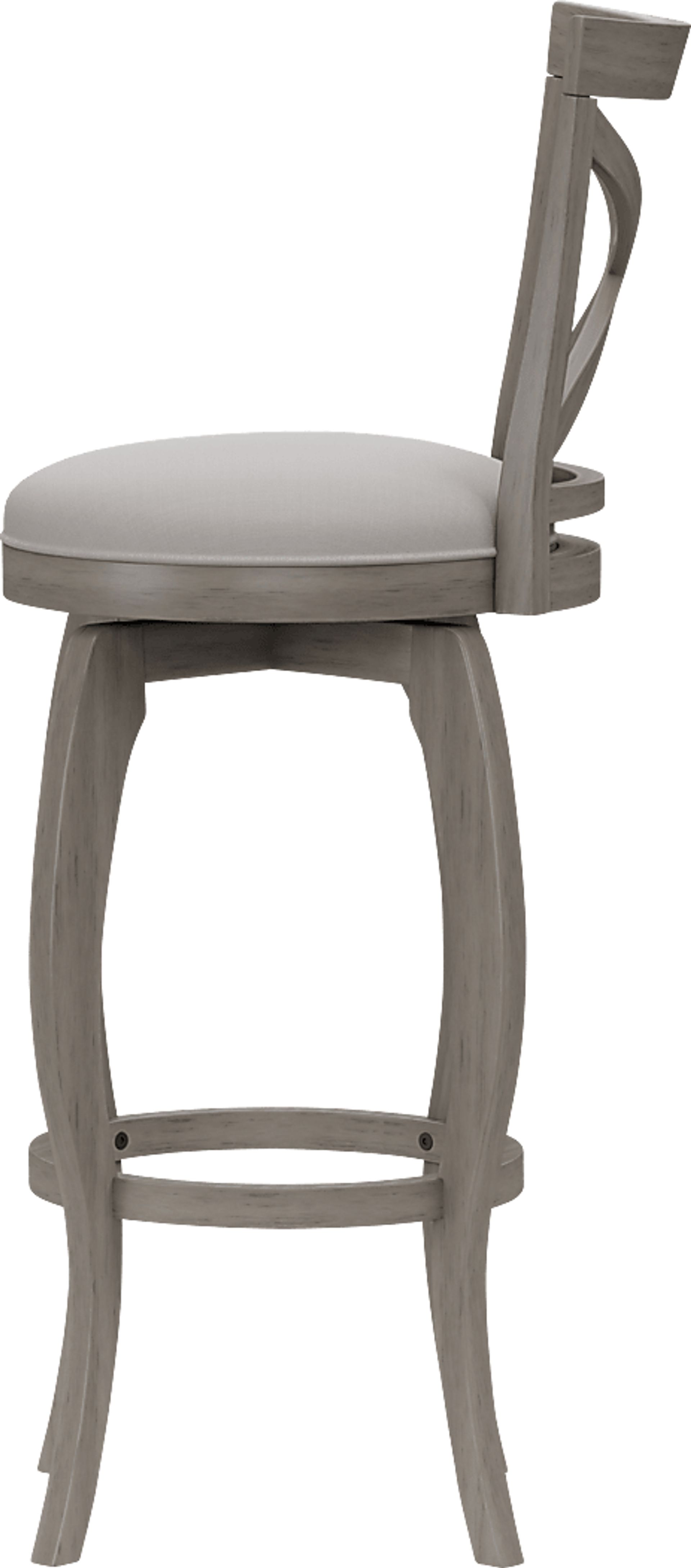 Roseton Gray Swivel Barstool - Image 5